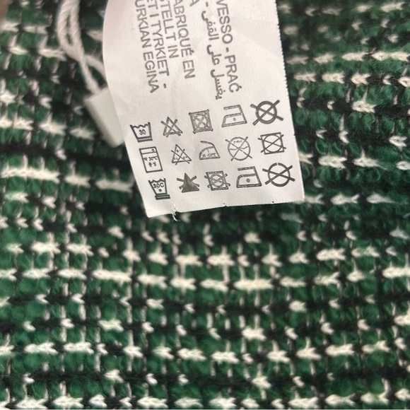 Zara green tweed bustier corset sweetheart neckline crop top Sz M NWT - Picture 9 of 12